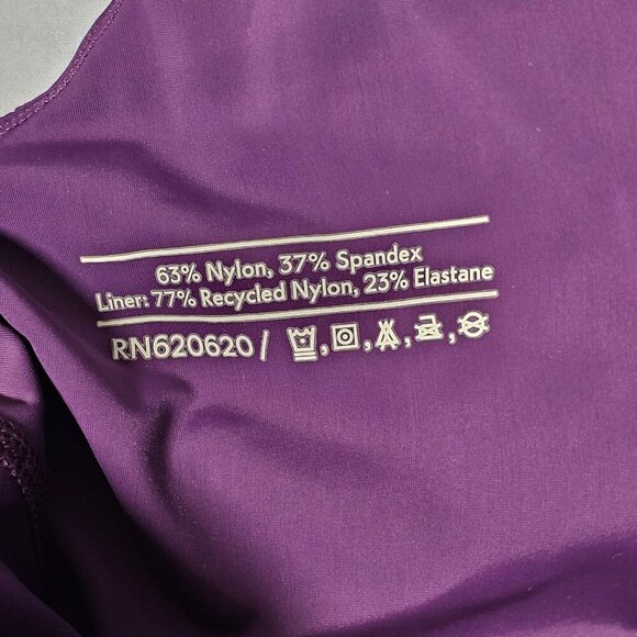 Outdoor Voice One Shoulder Lined Short Exercise Dress Women Size XS Purple Acai - Picture 12 of 15